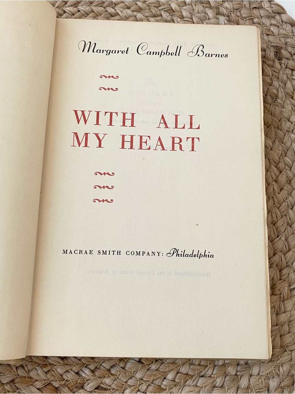 With All My Heart: The love story of Catherine of Braganza 1951 (hardcover)